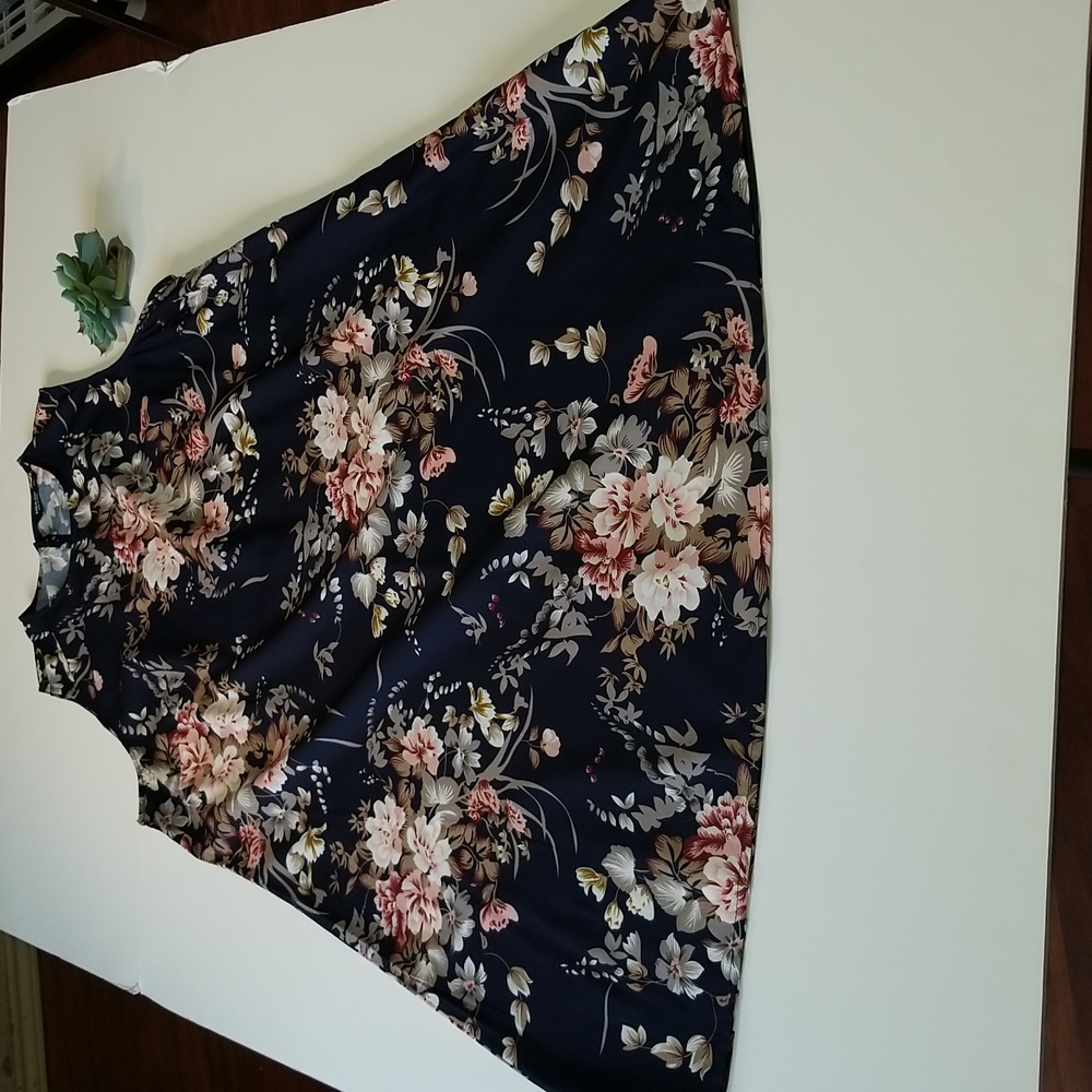 SHEIN Floral Short Sleeve Dress Size 2XL - Picture 9 of 12